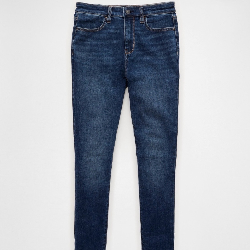 American Eagle Outfitters Navy Blue Women's Skinny Jeans. Brand new! 18 Long